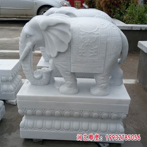 草坪石雕大象 廣安大象石雕雕塑制作廠